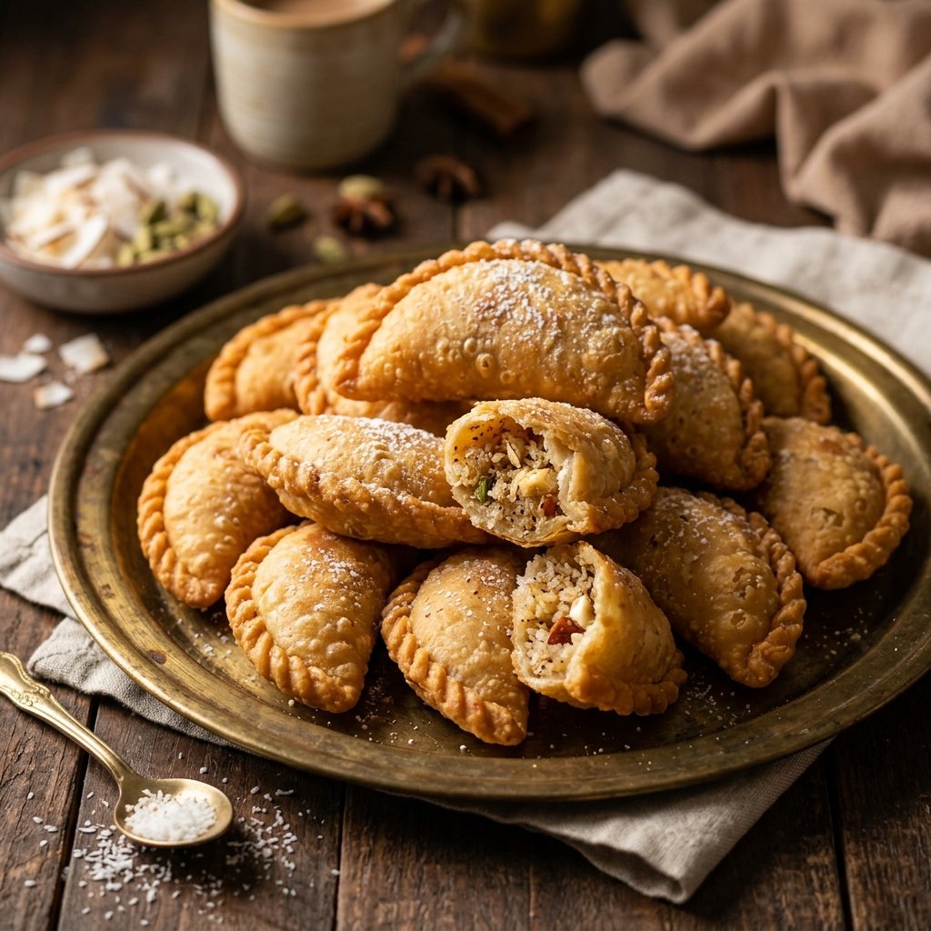 Kajjikayalu (Coconut Gujiya)
