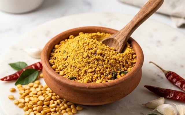 Karivepaku Podi Idli (Curry Leaf Powder Tossed Idli)