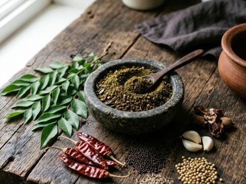 Karivepaku Podi (Curry Leaf Powder)