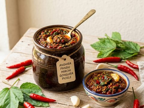 Pandu Mirchi Gongura Pickle